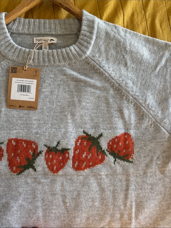 Toad&Co Sweaters - Toad & Co Women's Cream Strawberry Knit Sweater - Wool Blend